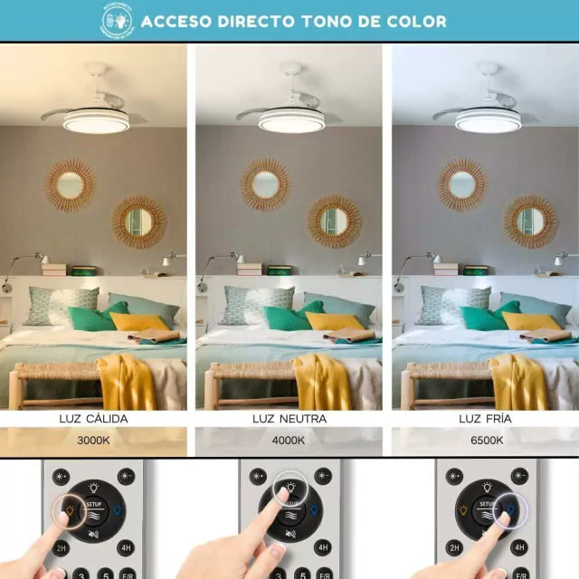 VENTILADOR DE TECHO CON LUZ